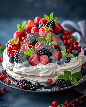 Pavlova is an exquisite dessert