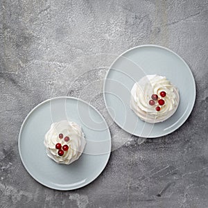 Pavlova is a meringue-based cake topped with fruit and whipped cream