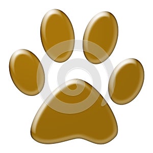 Paw print photo