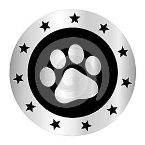 Paw print logo