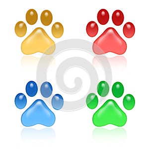 Paw prints