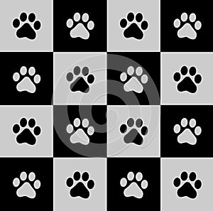 Paw prints background