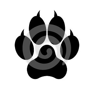 Paw Prints. Logo. Vector Illustration