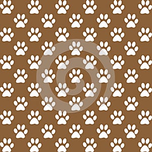 Paw prints pattern