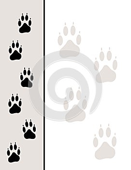 Paw Tracks Background