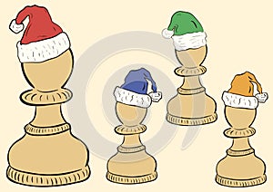 Pawn in a cap clipart