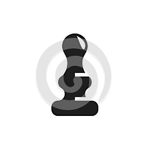 pawn chess pieces icon vector element design template