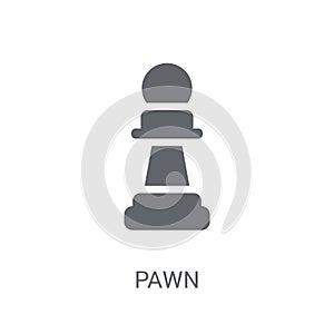 Pawn icon. Trendy Pawn logo concept on white background from Sta