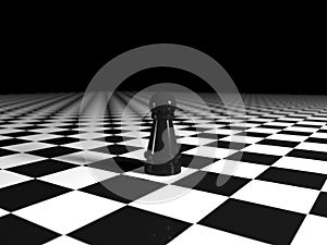 Pawn in infinite checkboard