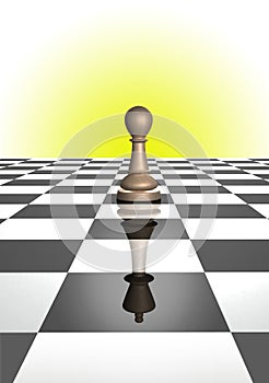 Pawn reflecting king