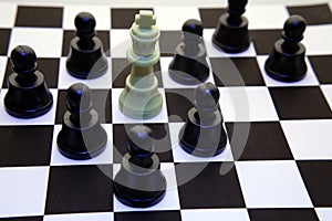 Pawns checkmate king photo