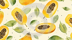 Pawpaw Pattern: Bright Glazes And Delicate Watercolors For Wallpaper
