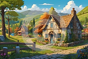 Paws and Patch Tales from a Quaint Village of Rolling Hills and Lush Forests, Where Cozy Cottage