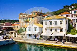 Paxos harbor, Greece, Paxos a small island south of Corfu one of the Greek islands in the Ionian sea