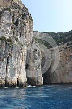 Paxos Island, The Blue Caves.  Ionian Islands, Greece