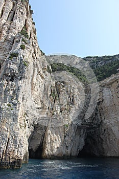 Paxos Island, The Blue Caves. Ionian Islands, Greece