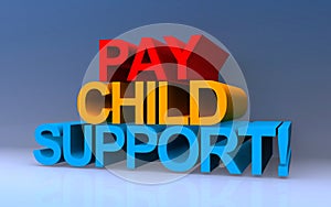 pay child support on blue