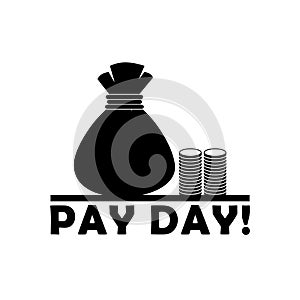 Pay day icon isolated on white background