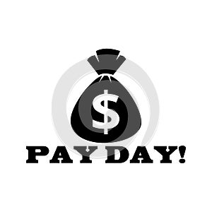 Pay day icon isolated on white background