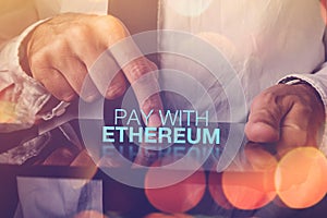 Pay with Ethereum cryptocurrency