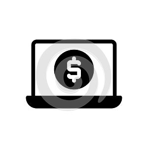 Pay vector glyph  flat icon