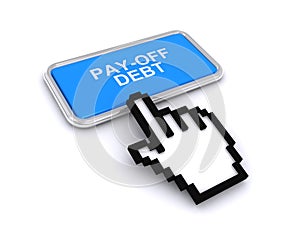 Pay off debt button