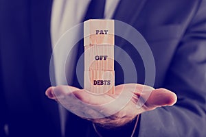 Pay off debts photo