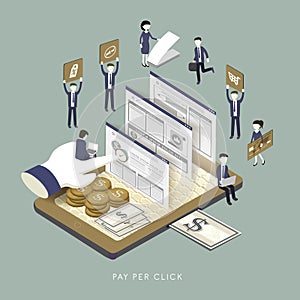 Pay per click concept