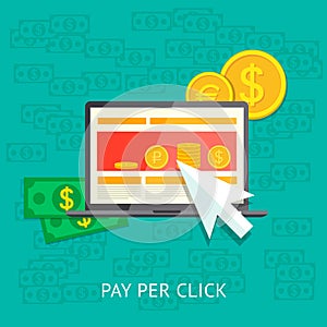 Pay per click illustration