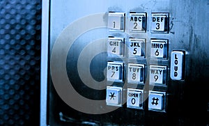 Pay phone keypad