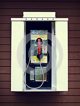 Pay Phone with Vintage Effects