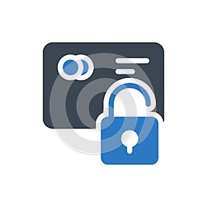 Pay vector glyph color icon