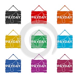 PAYDAY Announcement, Flat icon or logo, color set