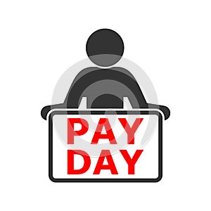 PAYDAY Announcement, Flat Illustration