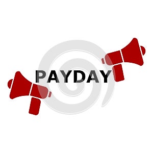 PAYDAY Announcement, Flat Illustration