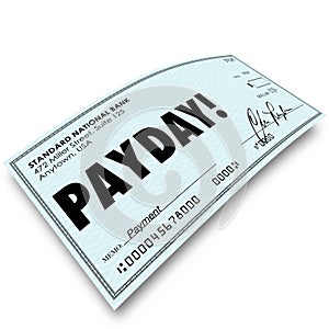 Payday Check Money Payment Earnings Work Compensation photo