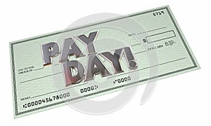 Payday Check Money Payment Work Incomes