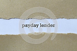 Payday lender on paper