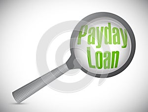 payday loan review illustration design