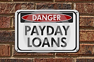 Payday Loans Danger Sign photo