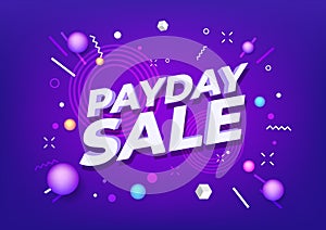 Payday sale special offers banner. photo