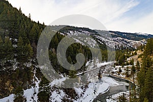 Payette River and old train tracks