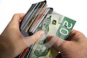 Paying Cash with Canadian Currency