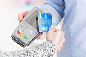 Paying with contactless credit or debit card