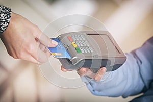 Paying with credit or debit card