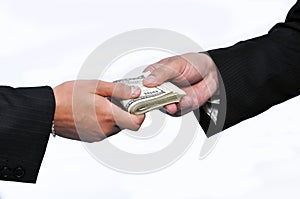 Paying money photo