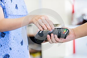 Paying through smartphone using NFC