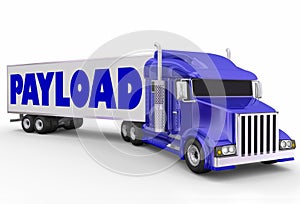 Payload Trailer Truck Shipment Hauling Delivery photo