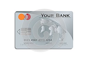Payment card, credit card template