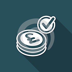Payment checking icon - Sterling